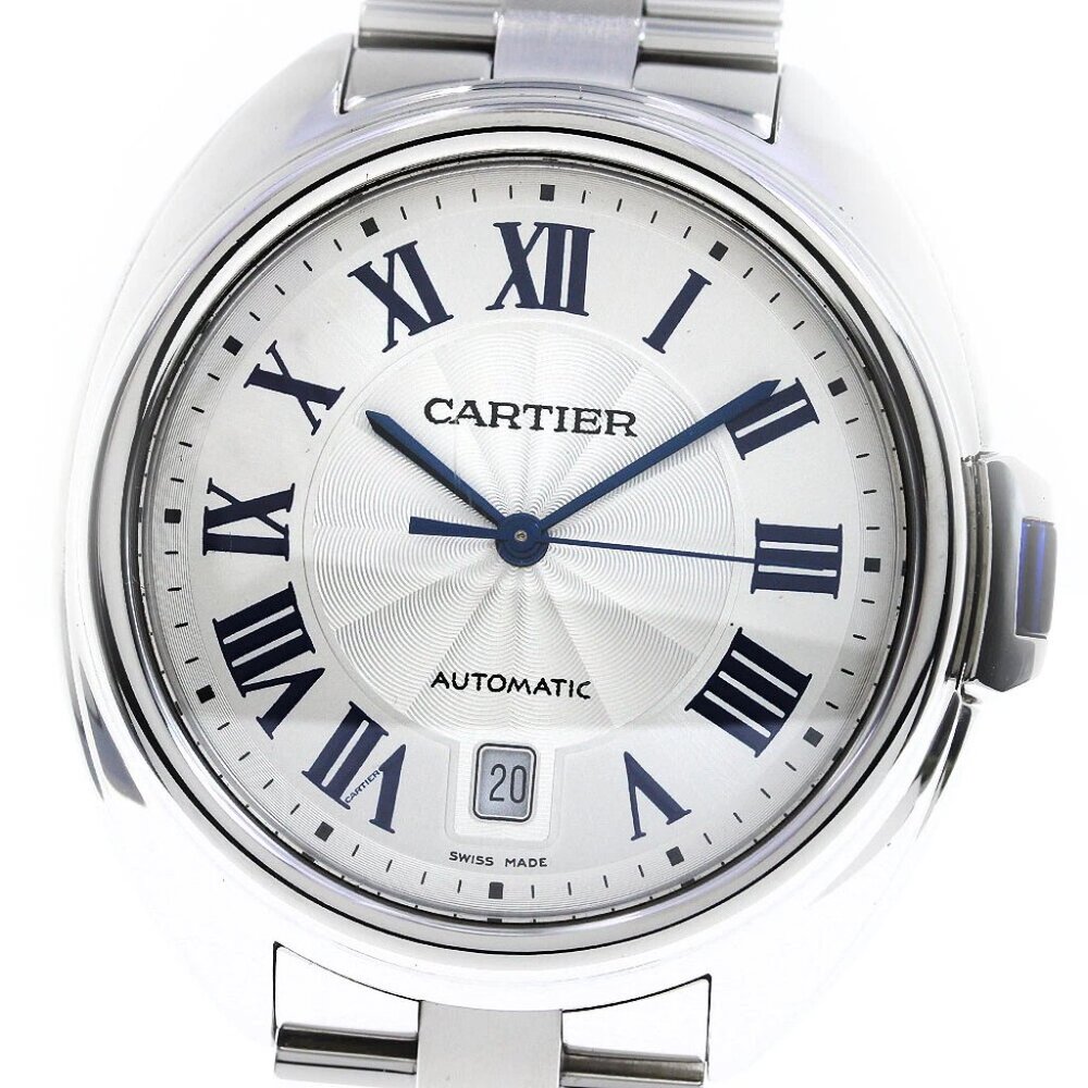 CARTIER Cres de Cartier WSCL0007 Date Silver Dial Automatic Men's Watch_816577 - Picture 2 of 6